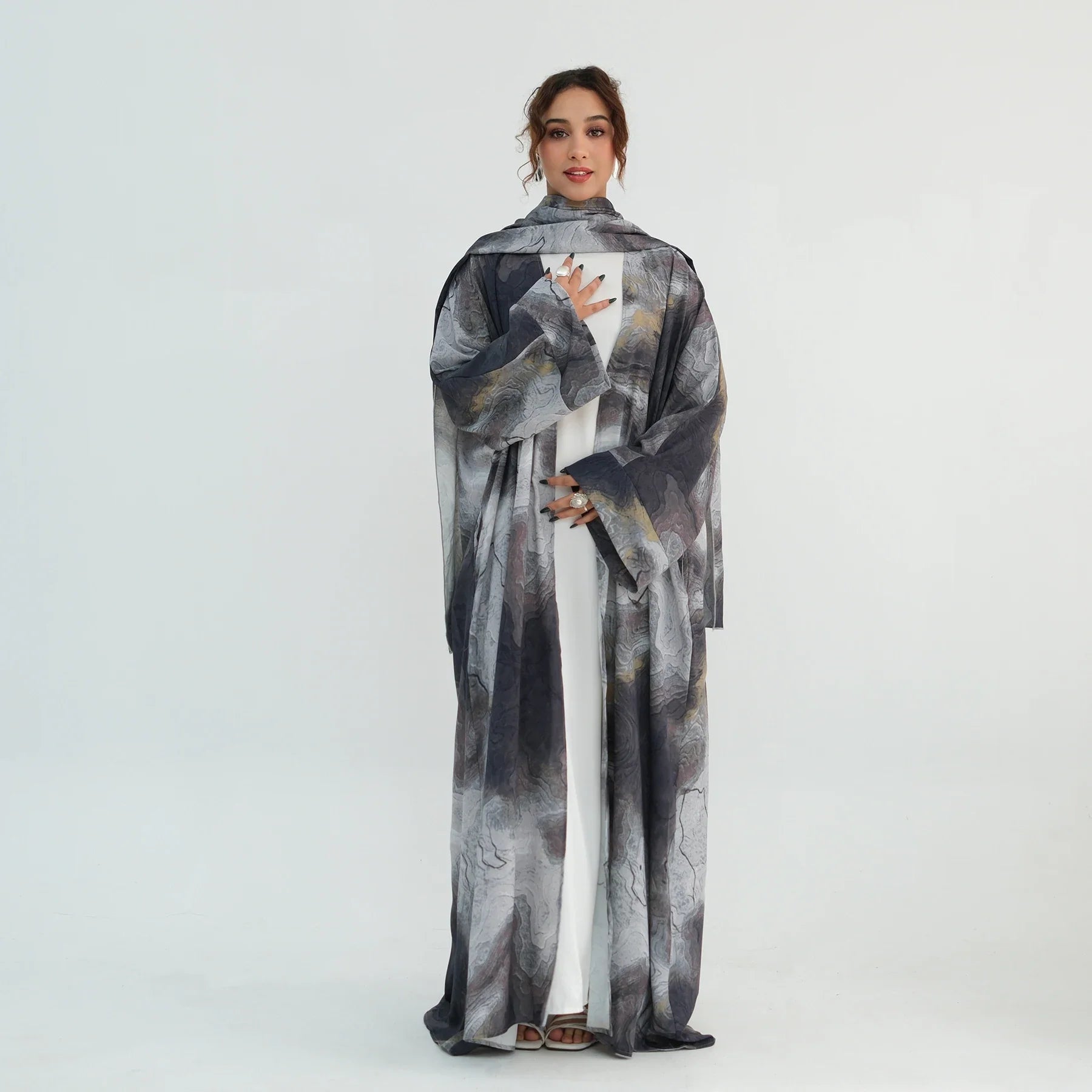 Ines Marble Abaya