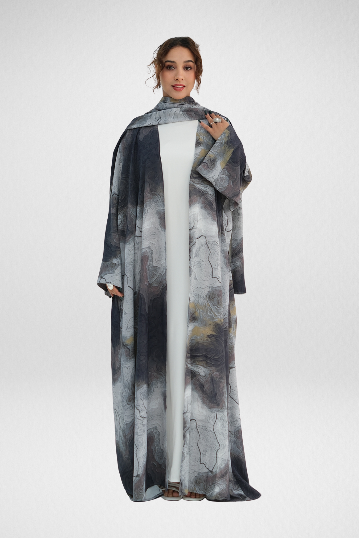 Ines Marble Abaya