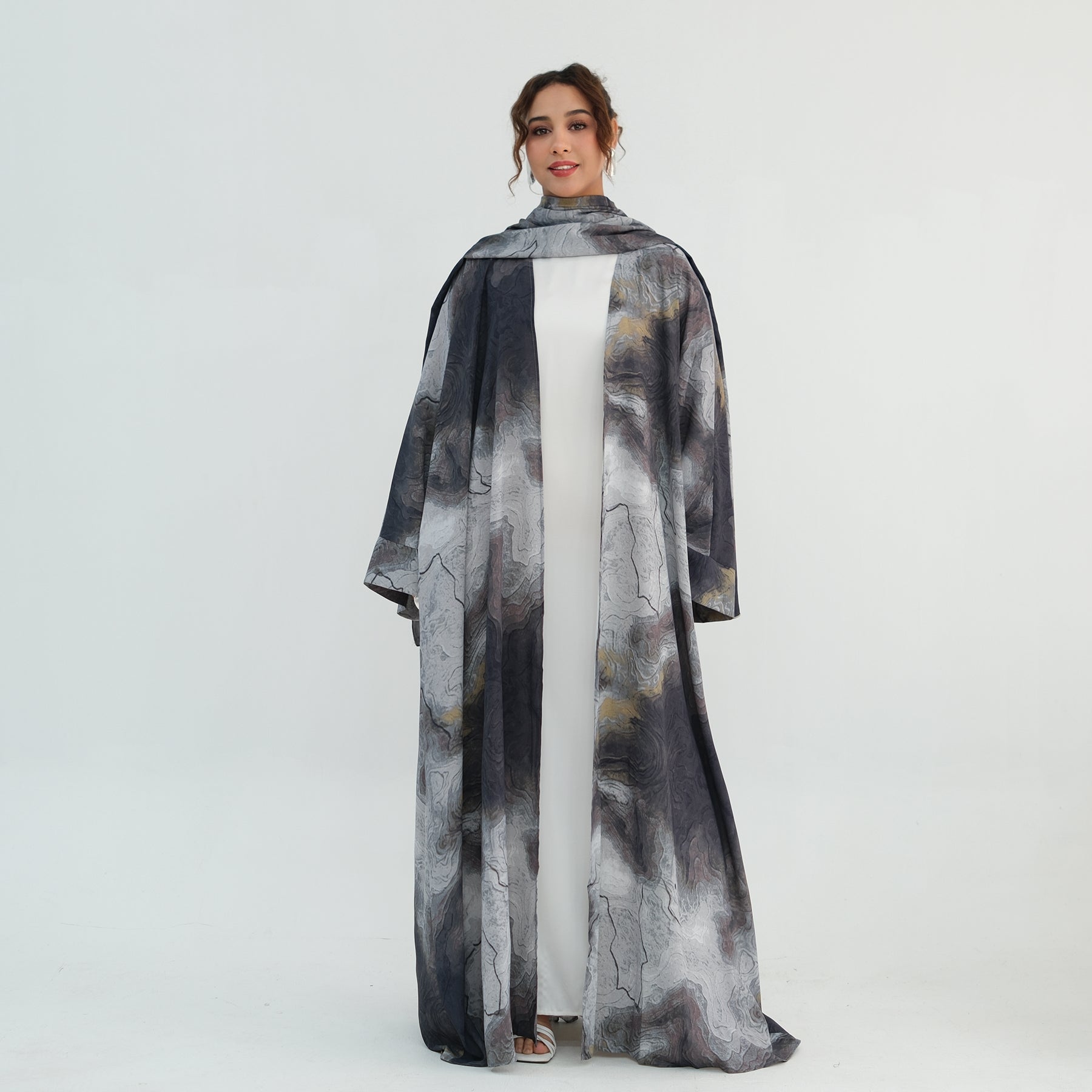 Ines Marble Abaya