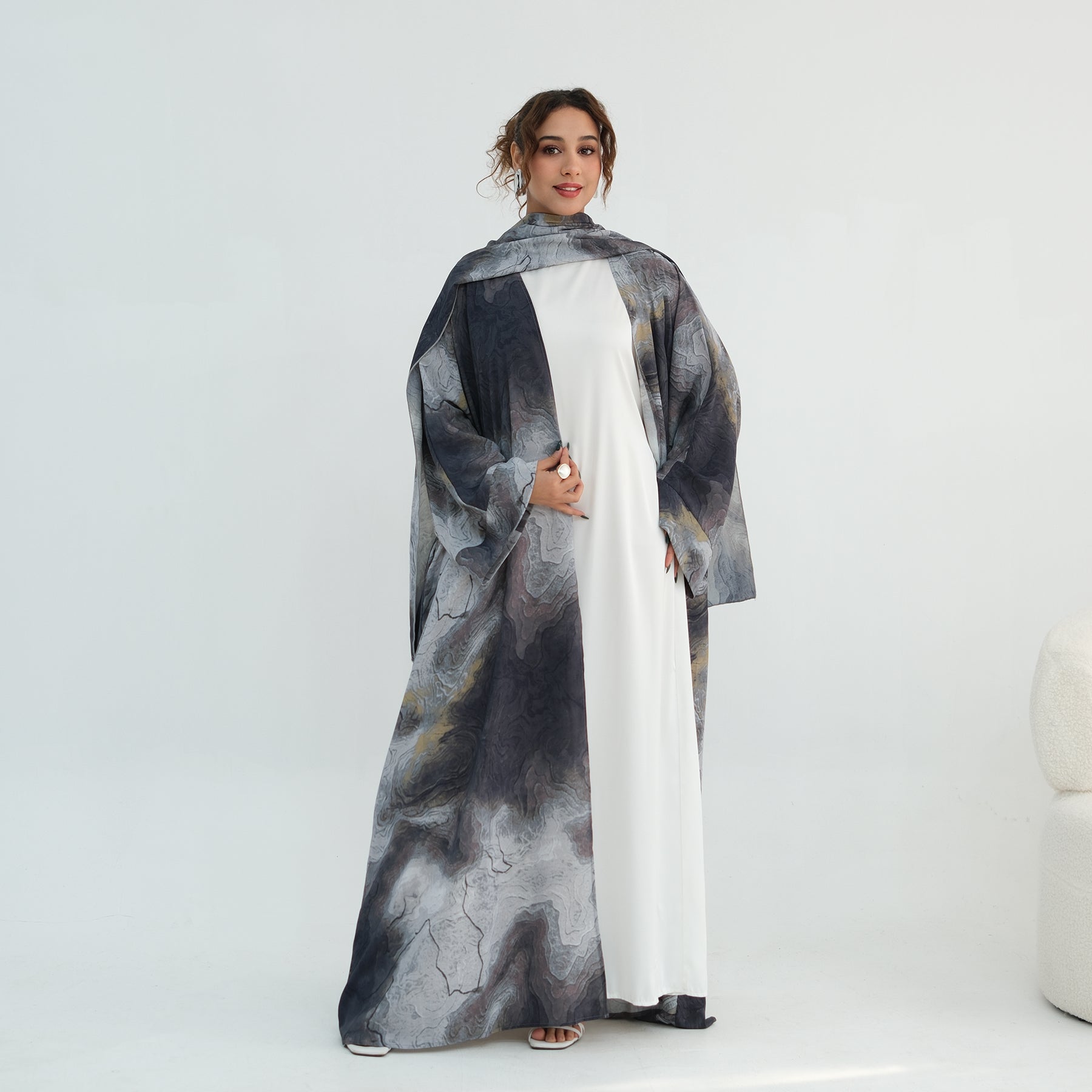 Ines Marble Abaya