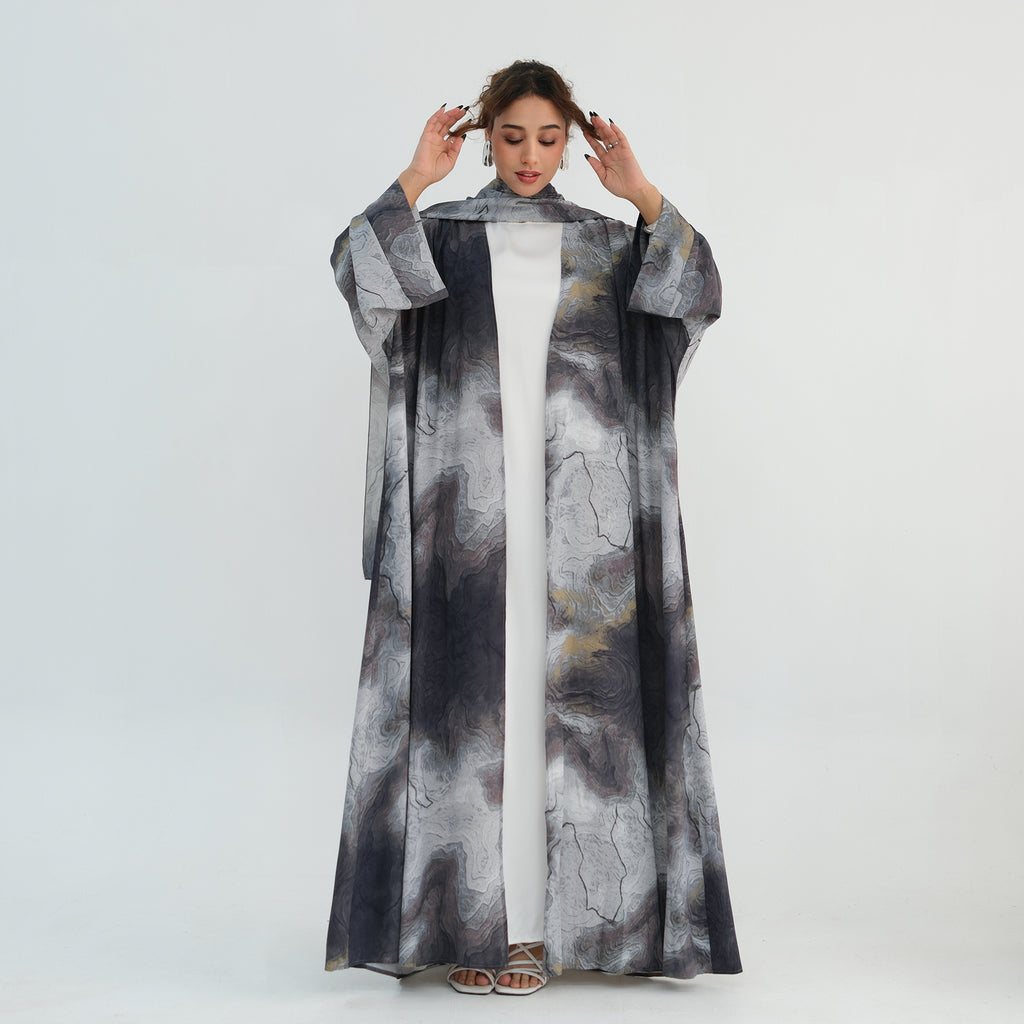 Ines Marble Abaya