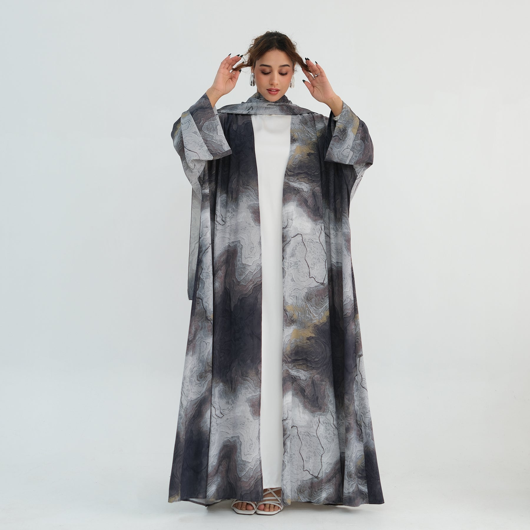 Ines Marble Abaya