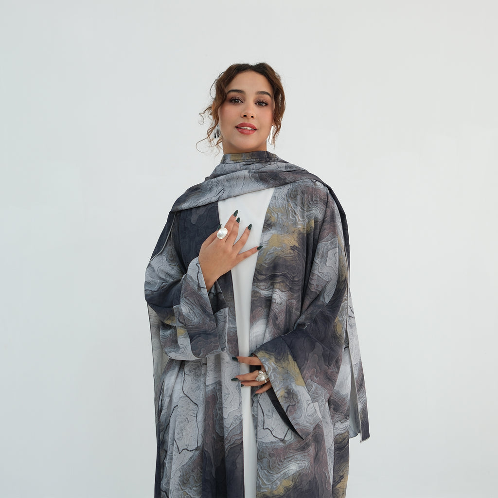 Ines Marble Abaya