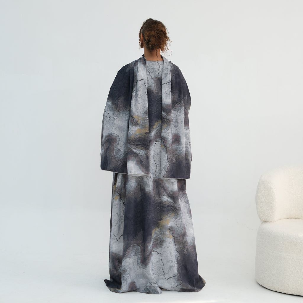 Ines Marble Abaya