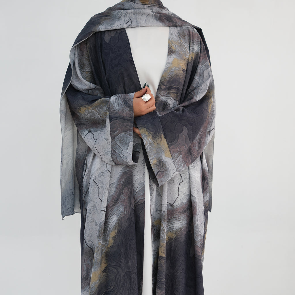 Ines Marble Abaya