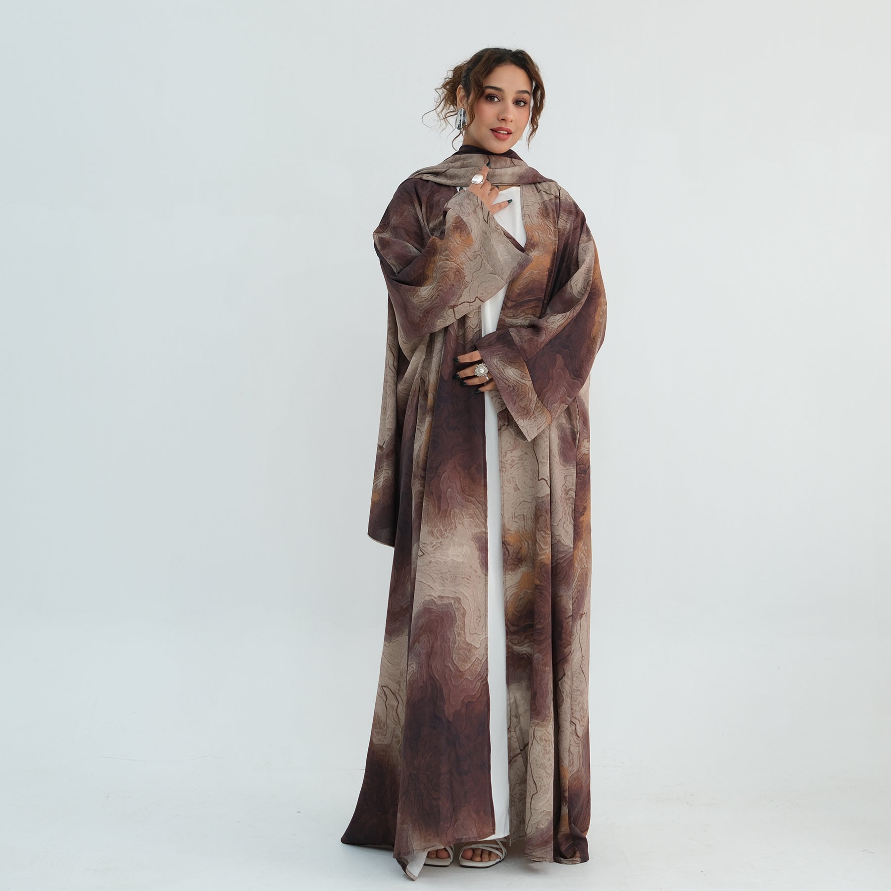Ines Marble Abaya