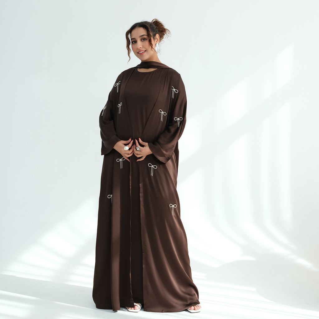 Zoya Bow Abaya Set
