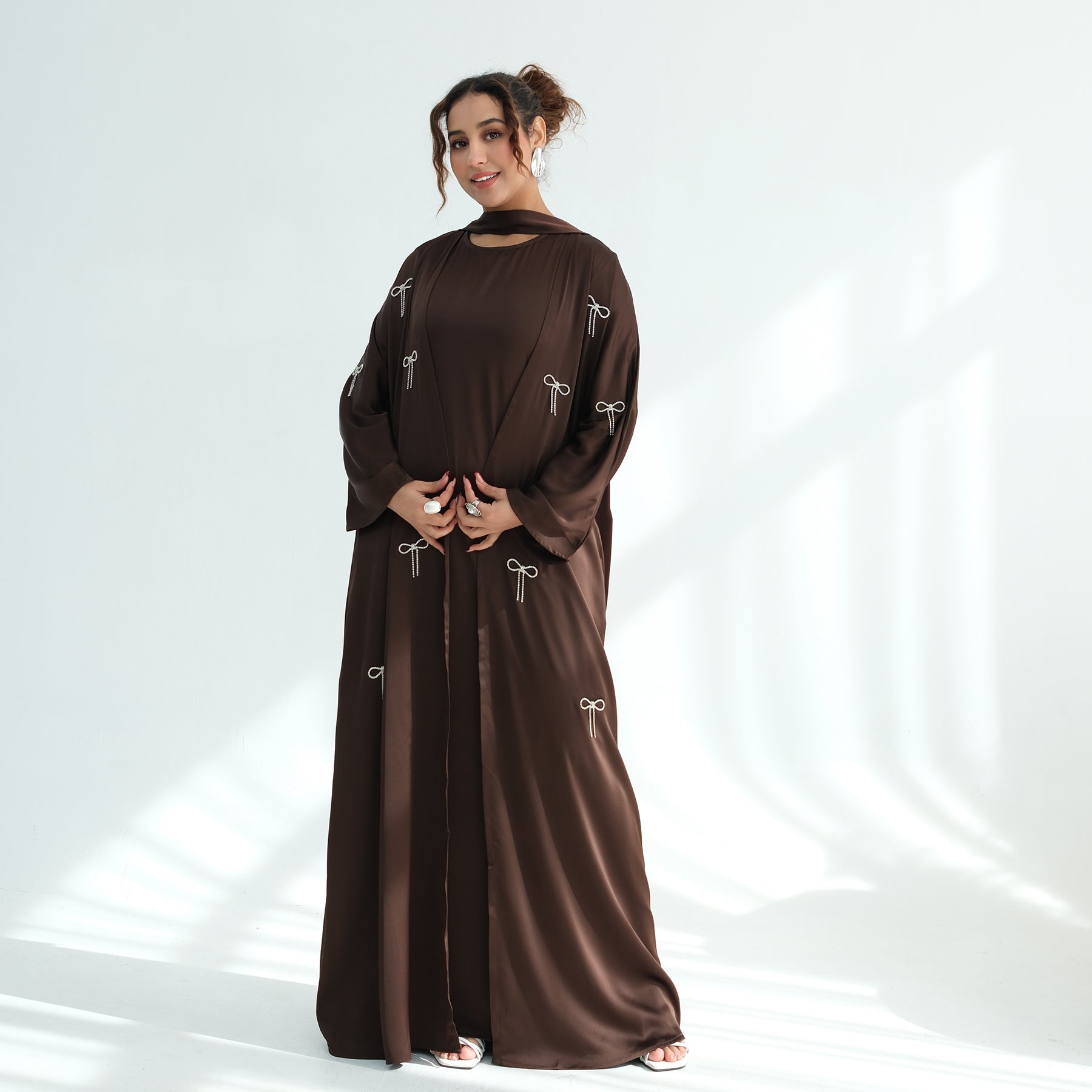 Zoya Bow Abaya Set
