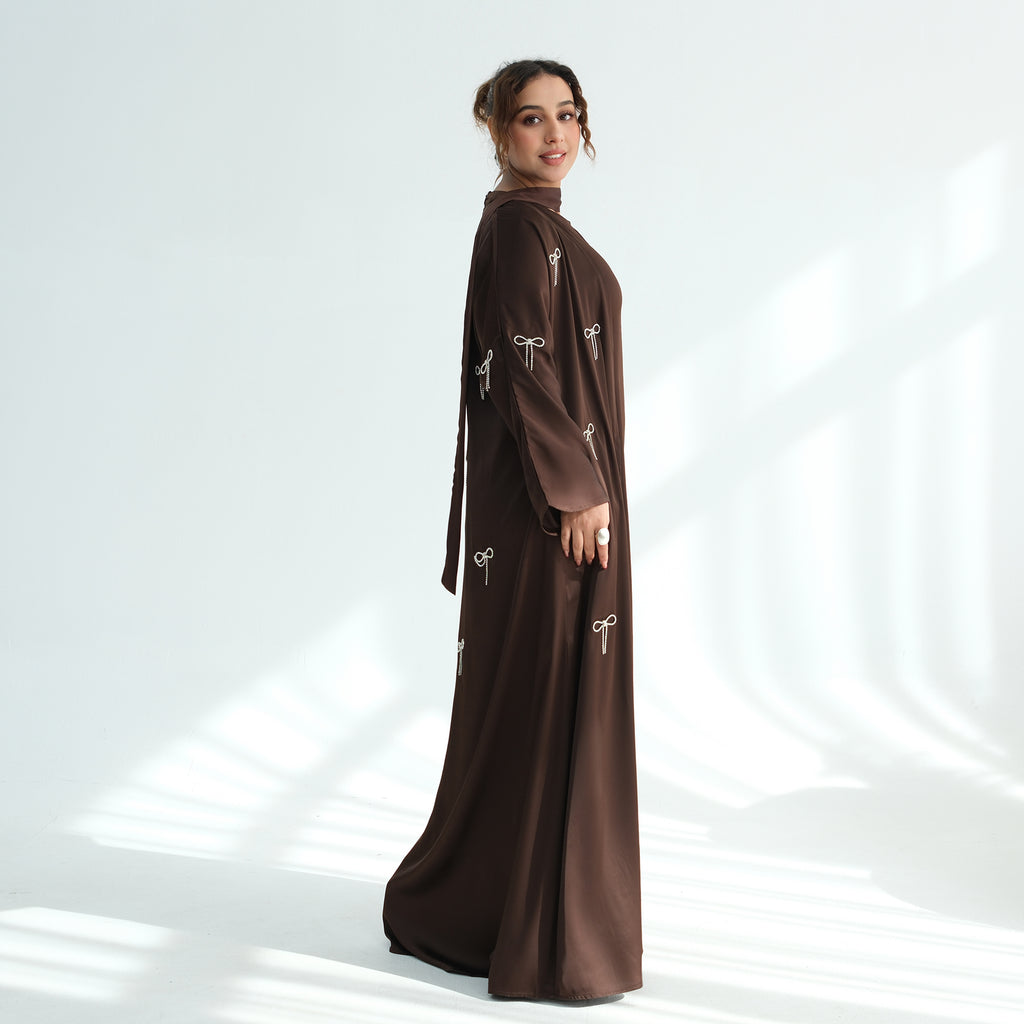 Zoya Bow Abaya Set
