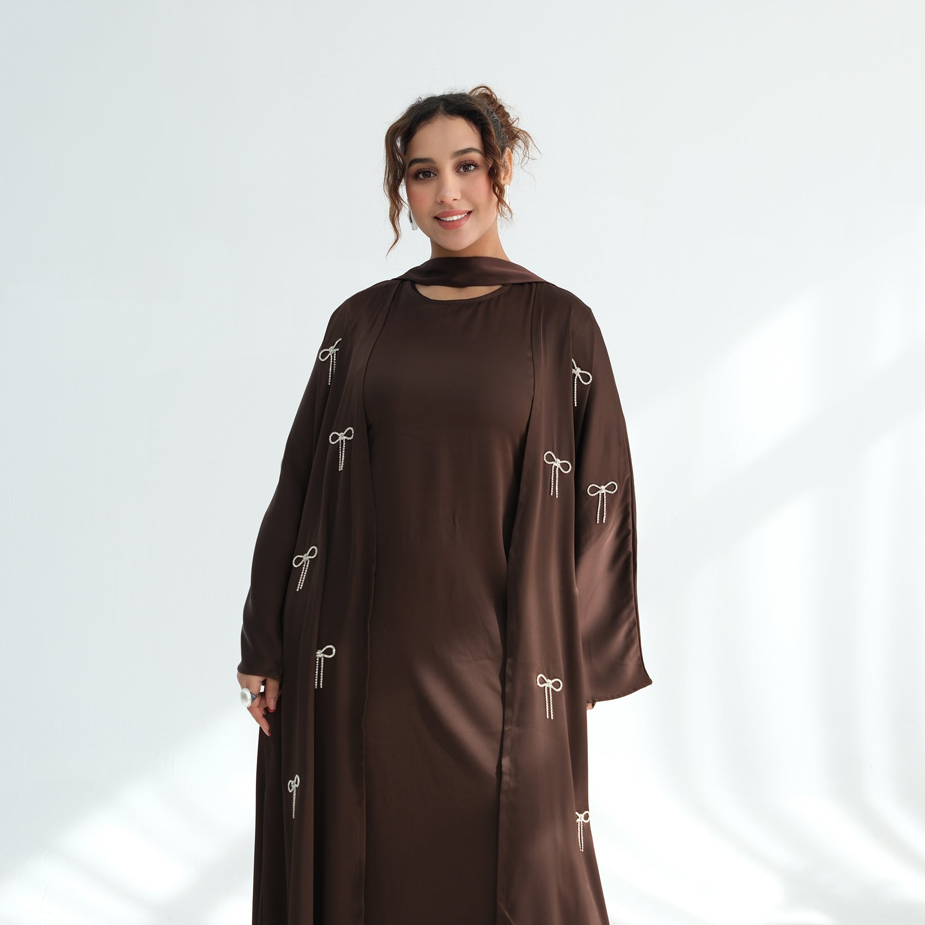 Zoya Bow Abaya Set