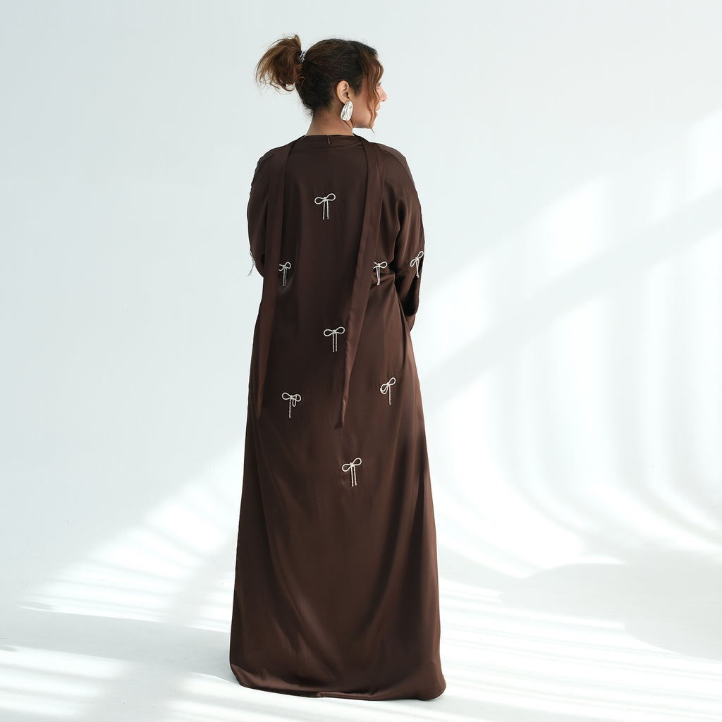 Zoya Bow Abaya Set