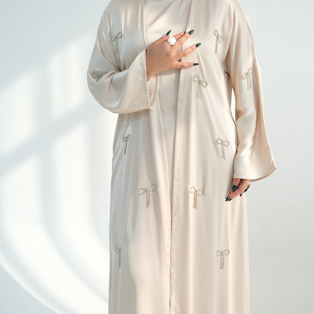 Zoya Bow Abaya Set