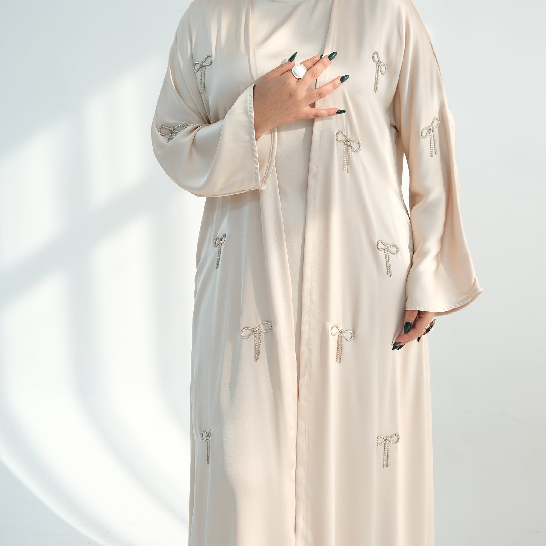 Zoya Bow Abaya Set