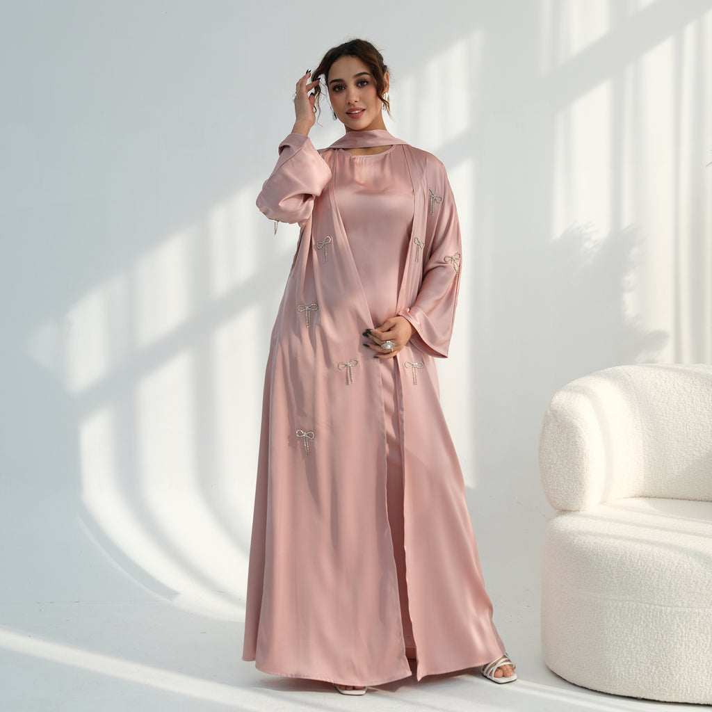 Zoya Bow Abaya Set