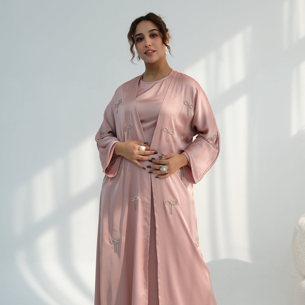 Zoya Bow Abaya Set
