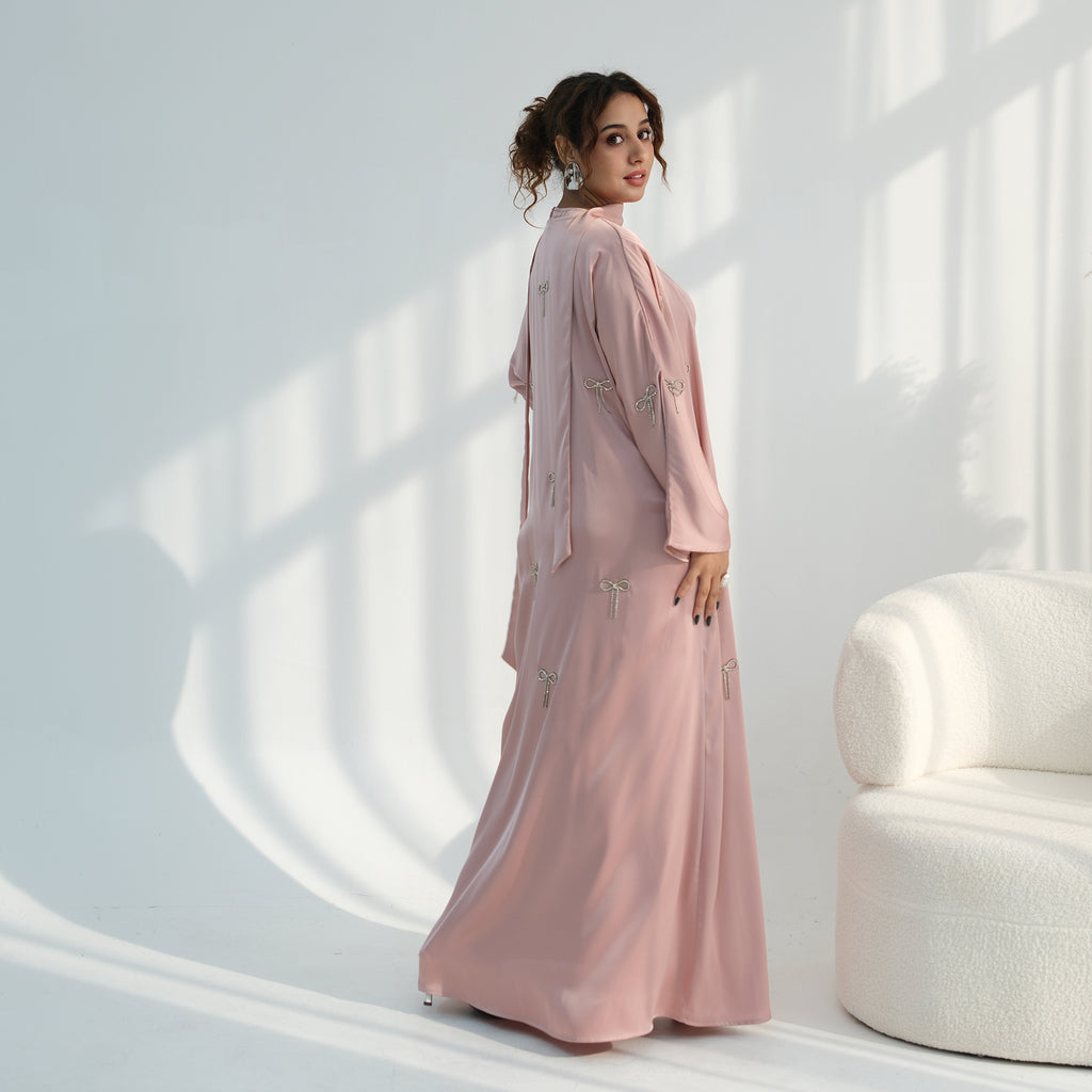Zoya Bow Abaya Set