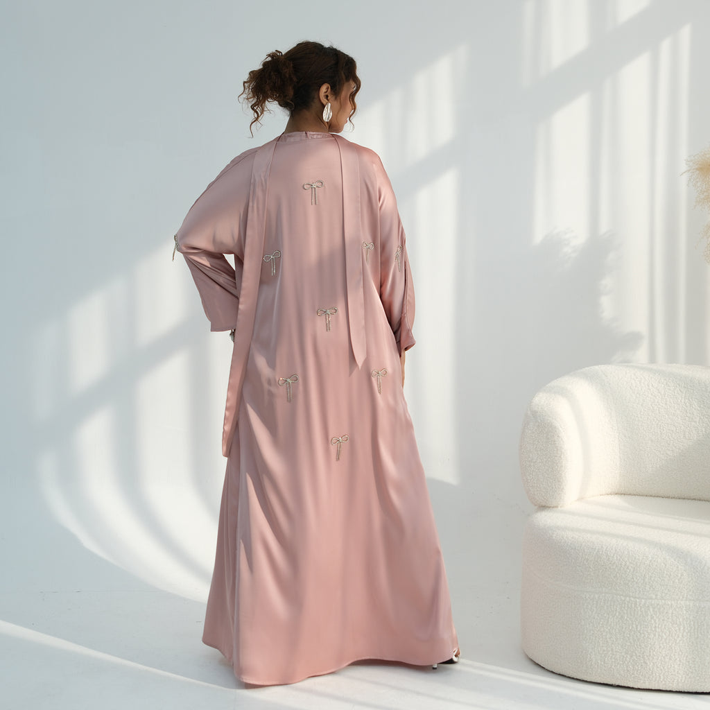 Zoya Bow Abaya Set