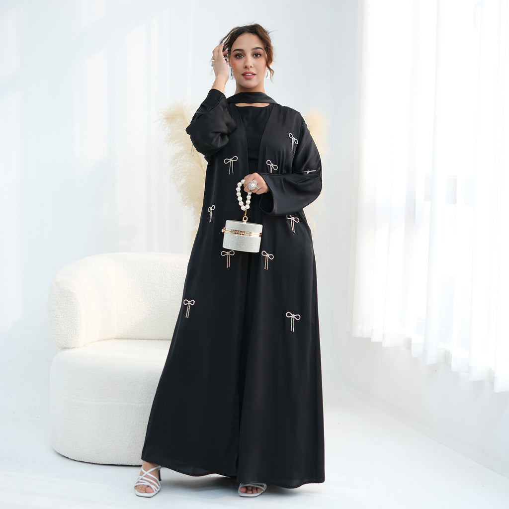 Zoya Bow Abaya Set