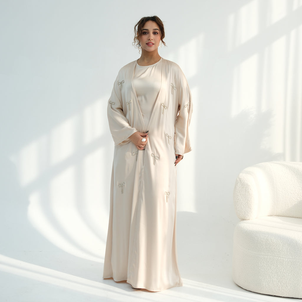Zoya Bow Abaya Set