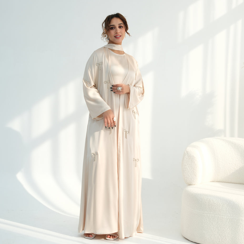 Zoya Bow Abaya Set
